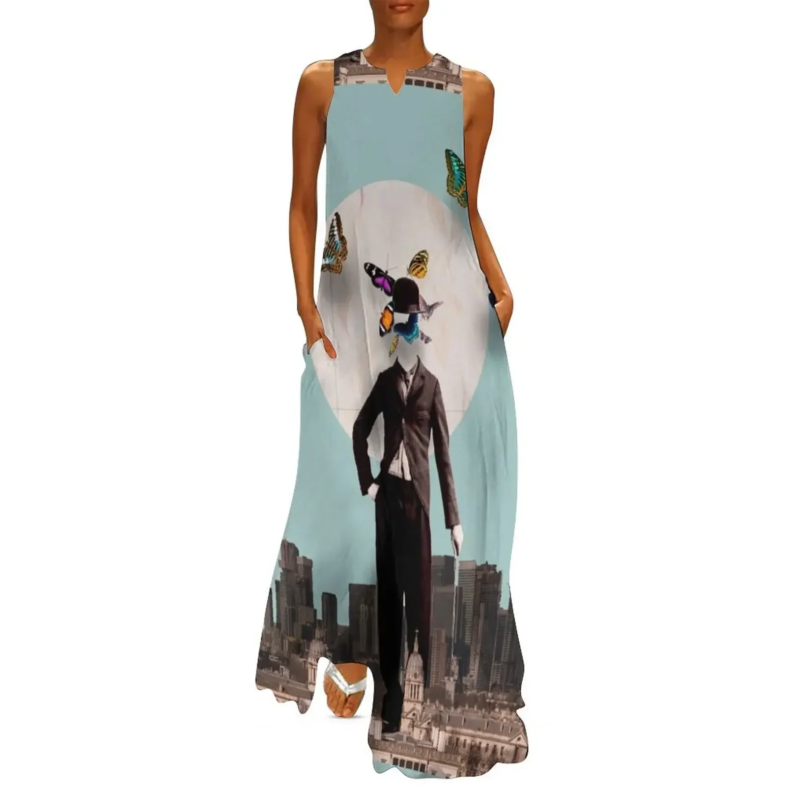 

Charlie chaplin collage Long Dress women's clothing trend 2025 Dresses gala Evening dresses Dress