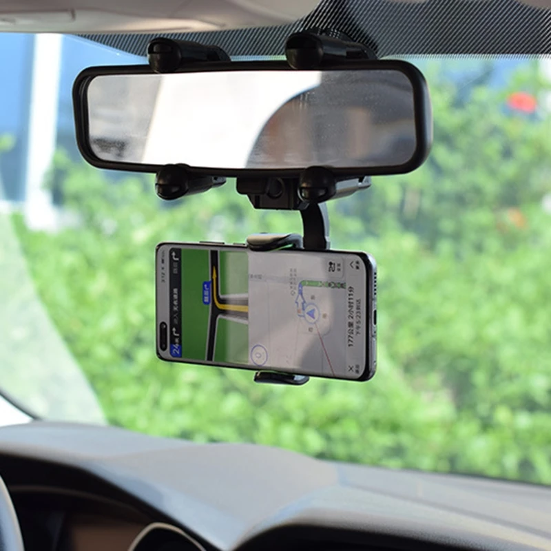 Retractable Universal Smartphone Mount Rearview Mirror Phone Holder Drop Shipping