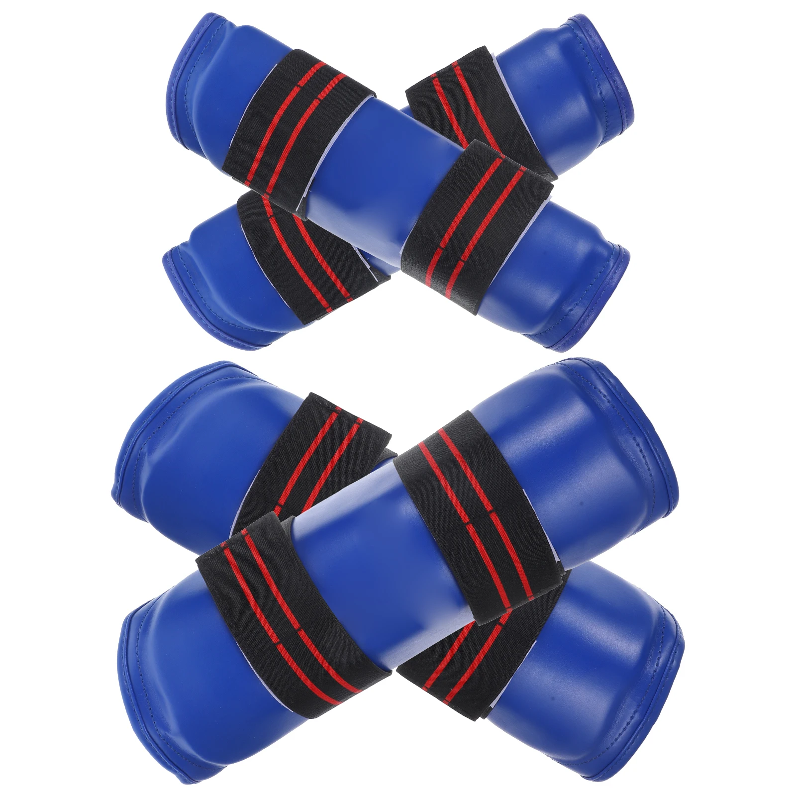 

Taekwondo Arm Shin Guards Set Pu Thickened Sponge Protection For Kickboxing Mma Thai Training L