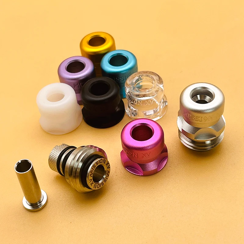 DSX Mission Tips V2 Mini Nuke Drip Tip dla SXK BB / Billet Box Mod Ustnik 316SS Aluminium POM PC Materiał E-Cig Akcesoria