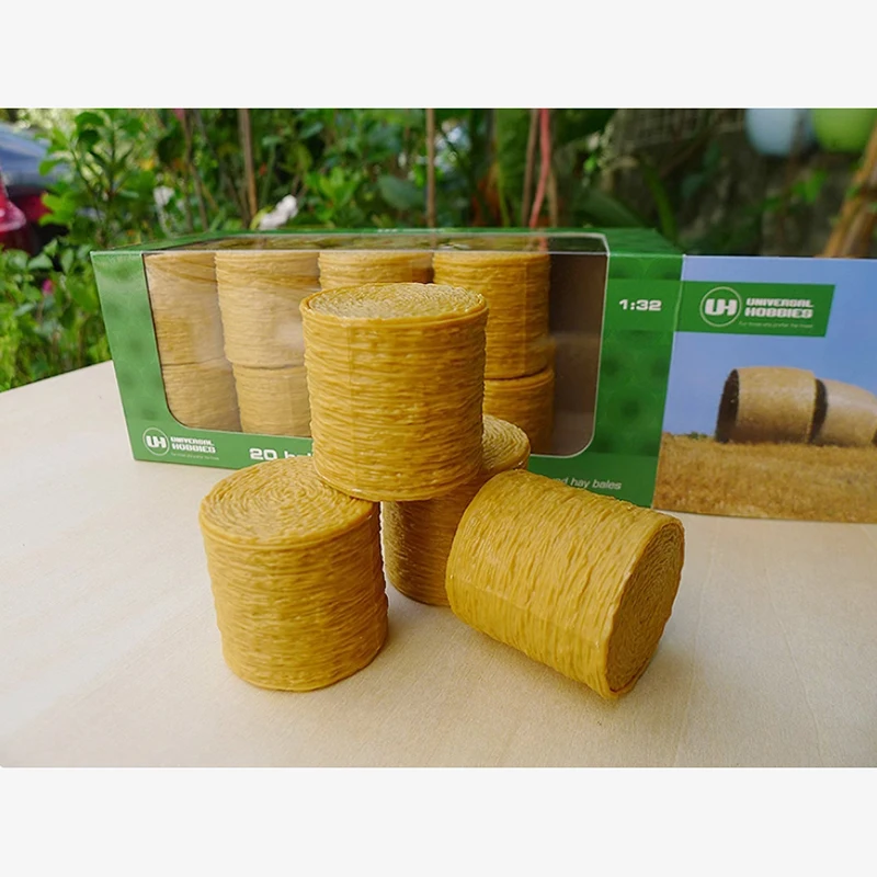 

UH Diecast 1:32 Scale Grass Bale Tractor Farm Scene Plastic Model Collection Souvenir Ornament Display Decoration