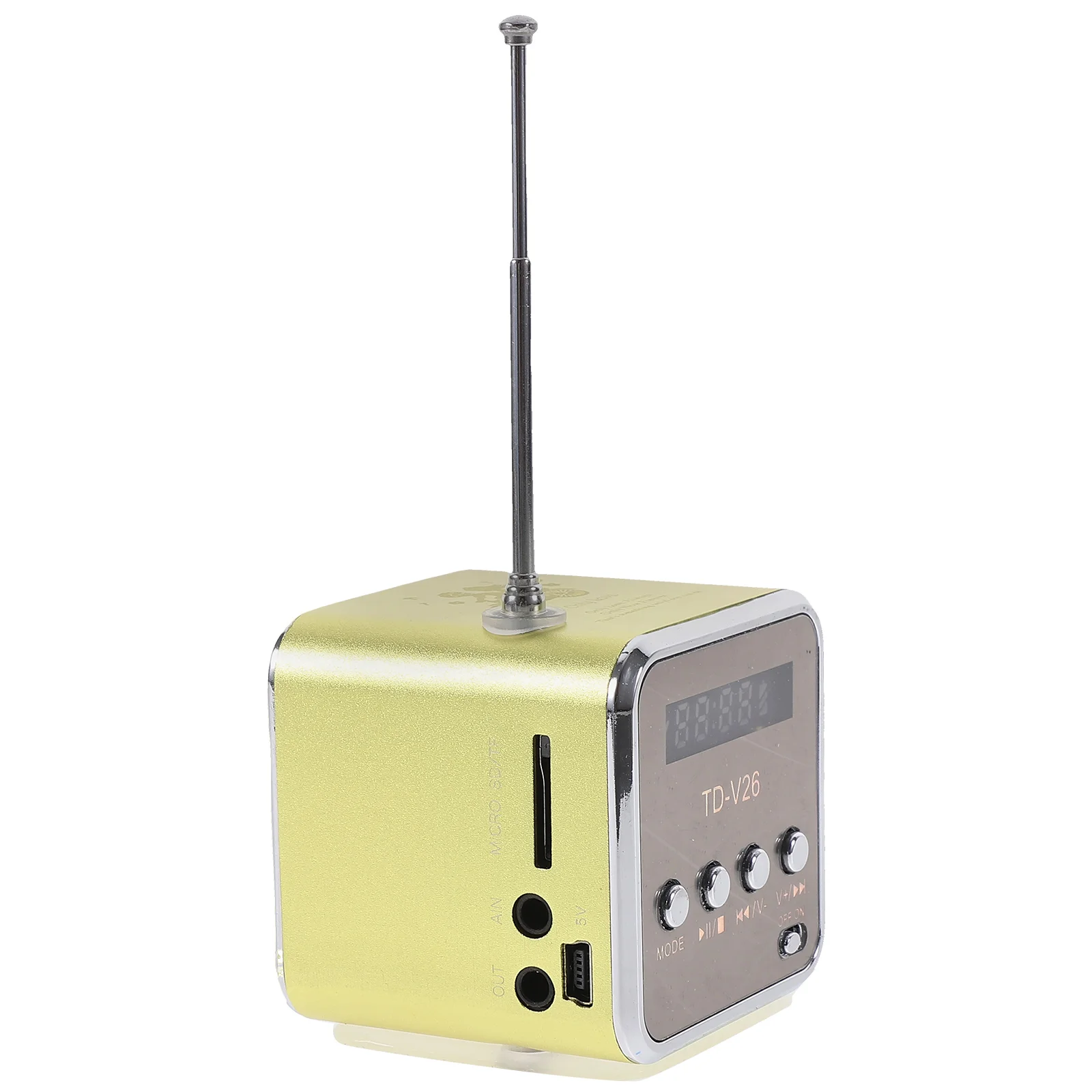 

Small Radio Mini Speaker Speakers Rechargeable Portable Laptop Shaped Mp3 Player