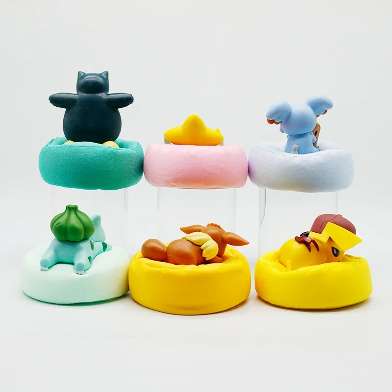 Anime Pokémon Blind Box Modellfigur 1-12 Stück Pikachu Schlaf-Serie Innenraumfigur Schlafende Position Spielzeug Geschenk für Freunde – Detail 4