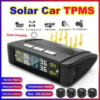 Car Detector 4 Sensors tpms tire pressure monitoring system Auto Security Detector Pressure Waterproof Tire Pressure Temperatur