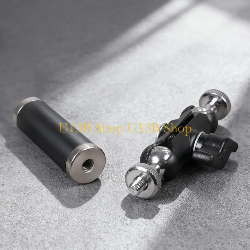 

U13B Metal 1/4" Female Thread Extension Holder 360 degree for Action Camera Phone & Microphone Tripod Rod for Live Streaming