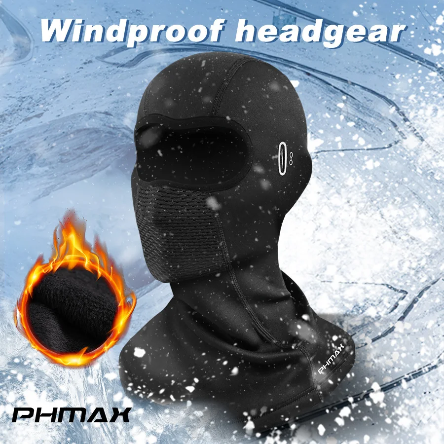 PHMAX Riding mask Ski mask winter men and women windproof sunscreen headgear motorbike bike full-face riding hoods