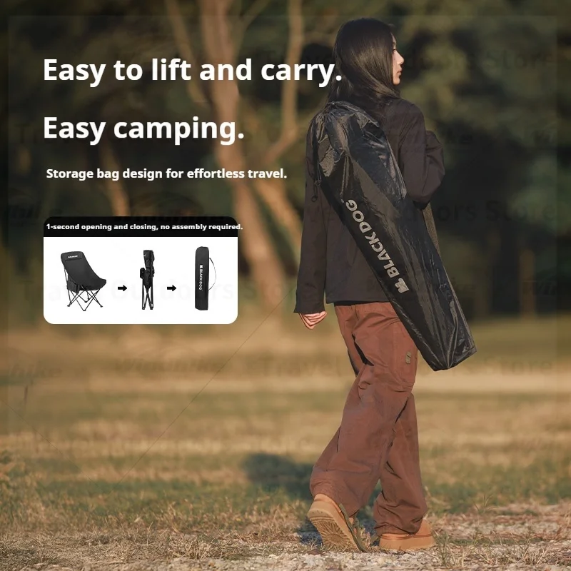 

Naturehike BLACKDOG уличные стулья для кемпинга Moon Chair Складной 600D Оксфордский стул для рыбалки Портативное кресло для отдыха