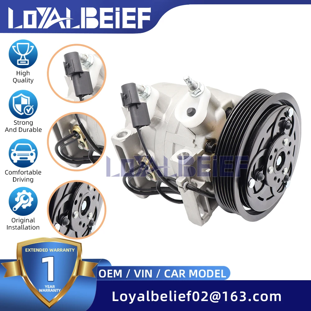 CAR AC Compressor for Nissan Almera Sunny DKV11C 27630-95F0C 59510-31700 506021-7071 2763095F0C 5951031700 5060217071 2763095F0B