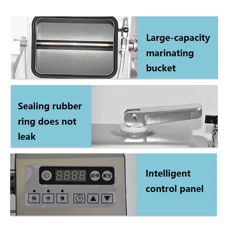 Electric Marinating Machine Food Meat Tumbler Marinator Machine Tabletop Vacuum Tumbler Marinator New Vacuum Pickling Machine