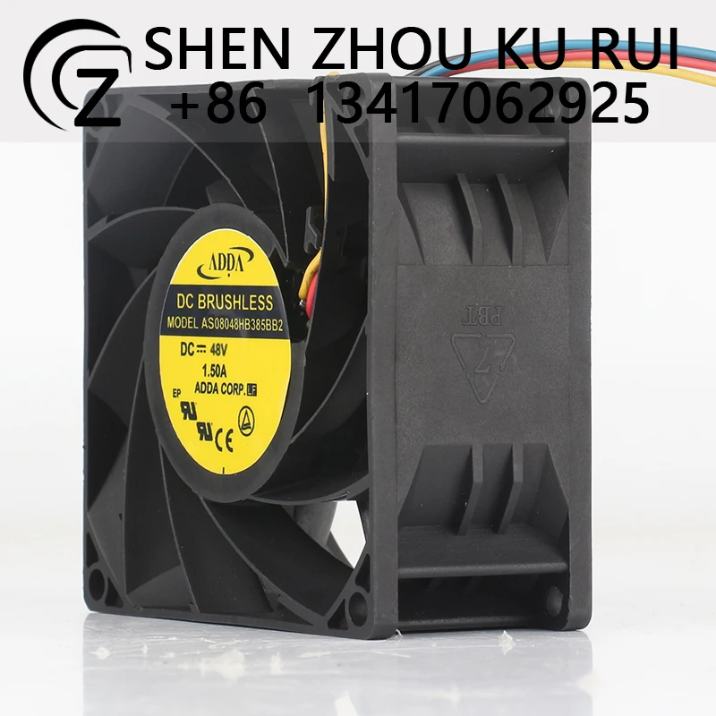 ADDA 12V 24V DC 48V 1.50A AC EC 8038 80X80X38MM 8CM PWM Function Double Ball Bearing High air Volume AS08048HB385BB2 Cooling Fan