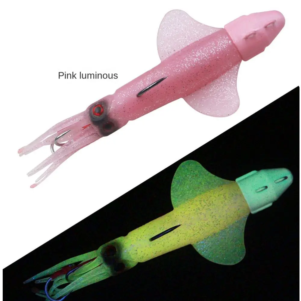 210mm 120g/215mm 150g Saltwater Octopus Bait Soft Silicone Artificial Squid Skirt Lure Iron Plate Lead Head purple