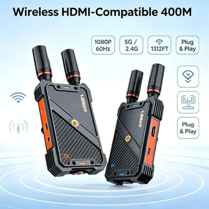 5G 1080P 400M HDMI-Compatible Wireless Video Transmitter Receiver Extender Kit Wireless Plug & Play For TV Box Camera Monitor PC