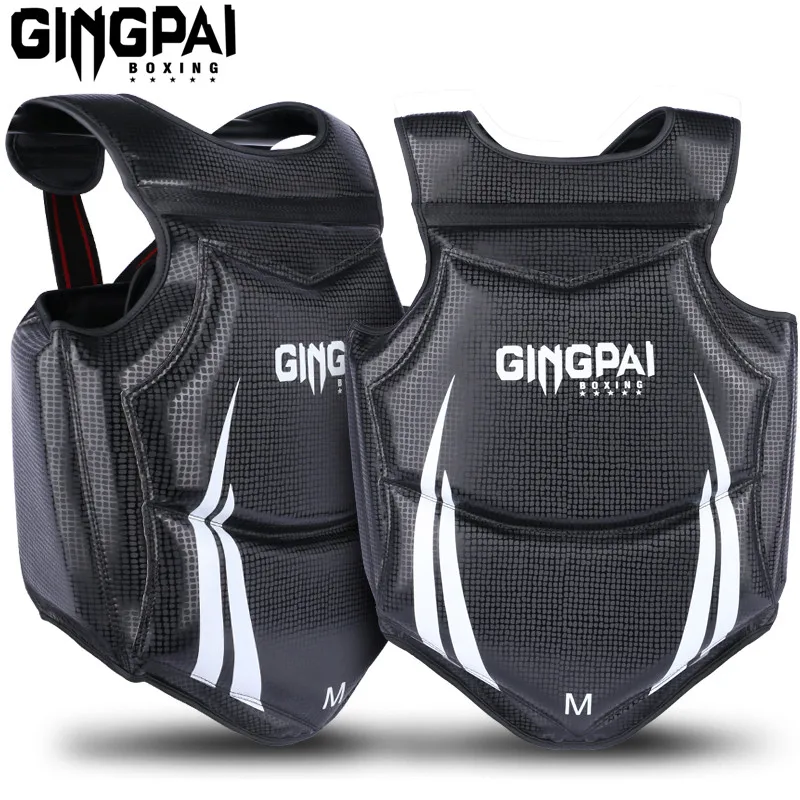 

Adult Kids Boxing Chest Body Protectors Target Muay Thai Sanda Protective Equipment Fighting Chest Guard Wushu Vest Protection