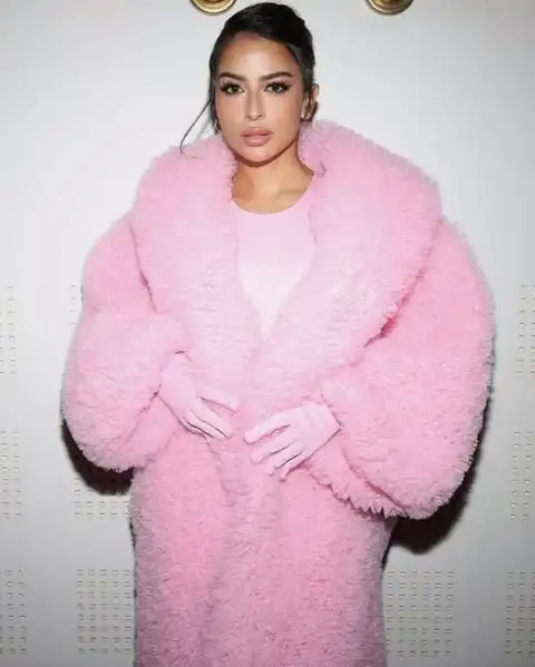 Veste longue de luxe en Tulle rose pour femmes, manches bouffantes, robes formelles, manteau d'extérieur