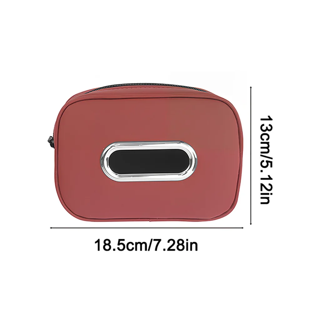 JDM car leather tissue box, available in various colors, can be used as a hanging tissue box on the car sun visor.