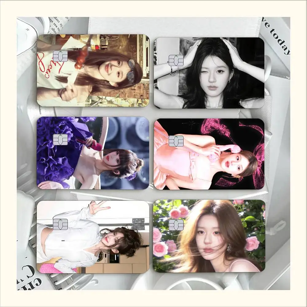Rosy zhao lu si   Waterproof Film Skin Cover Credit Card Stickers Debit Front Bank Bus Pass
