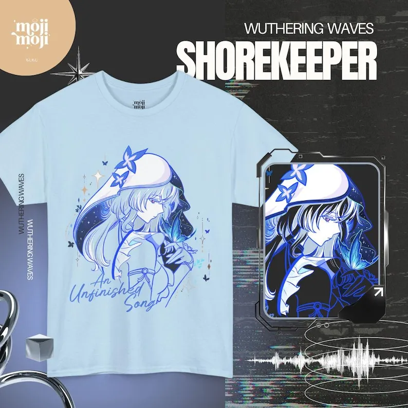 Shorekeeper Wuthering Waves Shirt Fan Merch Wuthering Gift for Gamers Gaming Shirt Streamer Shirt Kuro