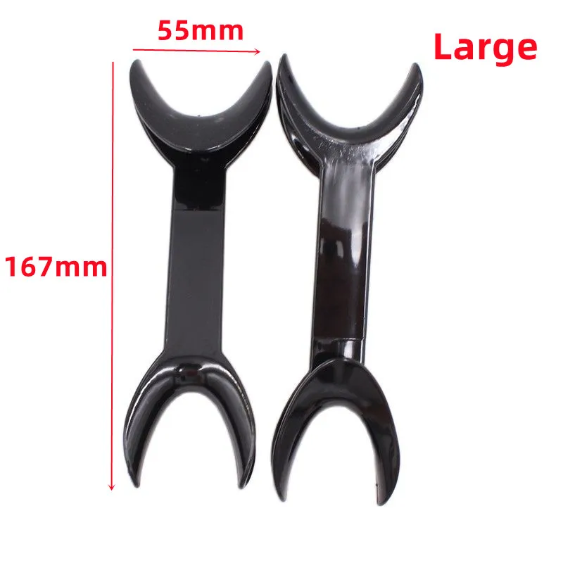 4pcs 2 Sizes Black Double head Lip Retractor Dental Intraoral Lip Cheek Retractor Dental Orthodontic Mouth Opener Dentist Tools