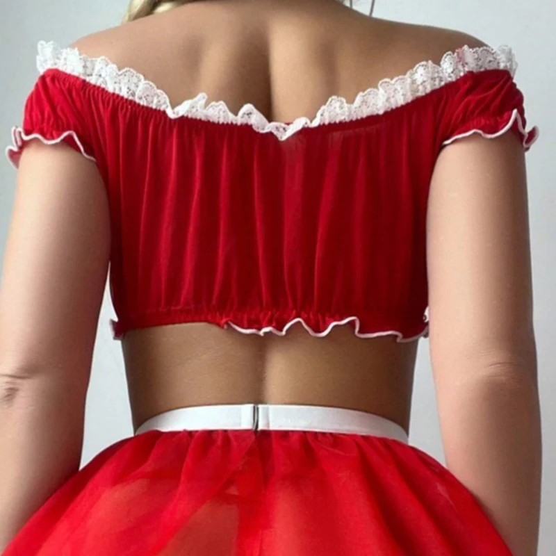 2026 Fashion Underwear Women French Apron Maid Dress Thong Briefs Bra Set Costumes Cosplay Uniform Sexy Lingerie 2 Piece view 4