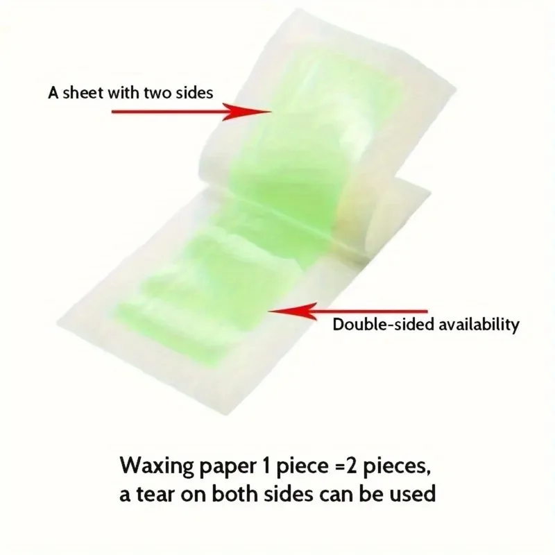 10pcs/set Multi-Purpose Hair Removal Wax Strips - Residue-Free, Ideal for Lip, Facial, Mustache, Eyebrows & Bikini Line