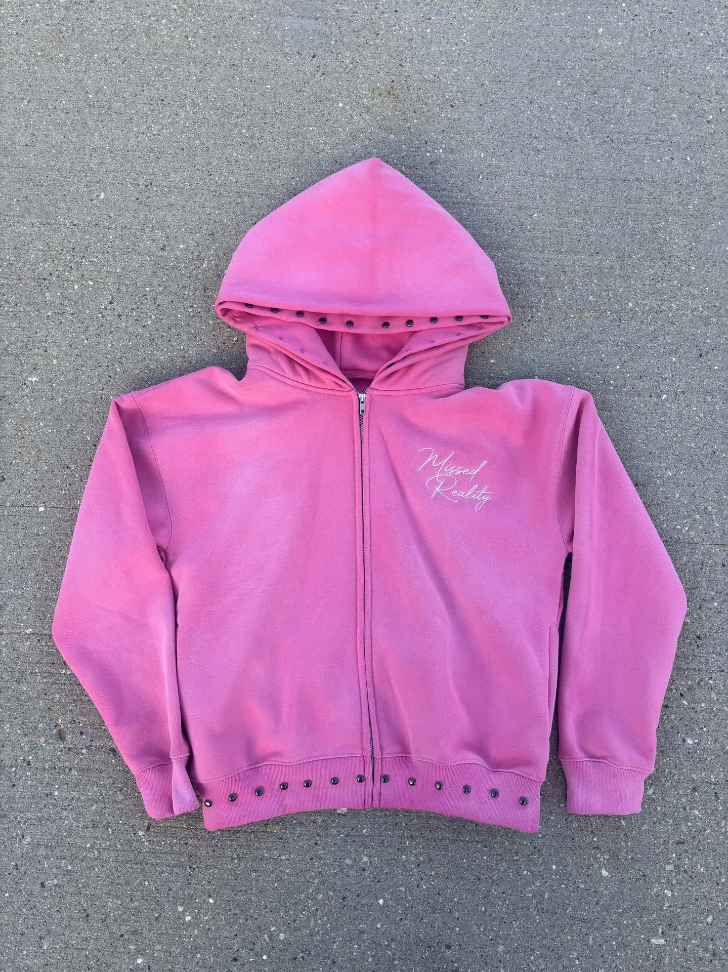 الوردي بيرم حبة إلكتروني التطريز الخريف والشتاء جديد y2k الأمريكية الرجعية شارع العليا الهيب هوب شخصية عارضة المرأة هوديي