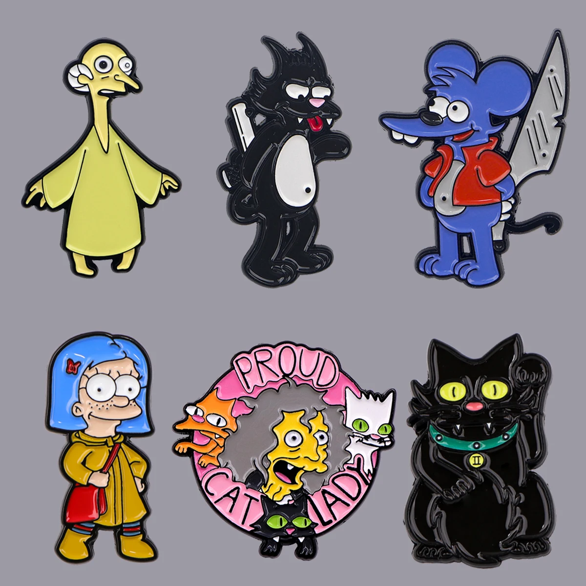 Pin esmaltado de dibujos animados divertidos, alfileres de solapa de Anime, insignias en mochila, broches para ropa, broche para mujer, accesorios de joyería bonitos, regalos