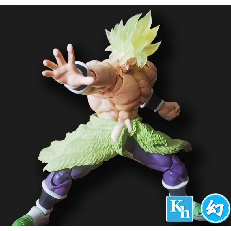 SHF Dragon Ball Fantasy Model Broly Glowing Accessory Set with Fluorescent Hair and Shockwave Effect Parts.