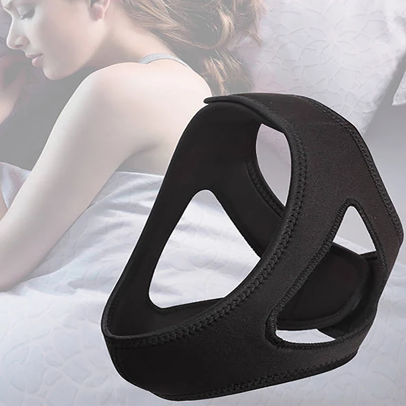 Adjustable Neoprene Anti Snoring Strap Stop Snoring Chin Strap Snoring Mouth Guard Snoring Treatment Snore Relieve For Sleep