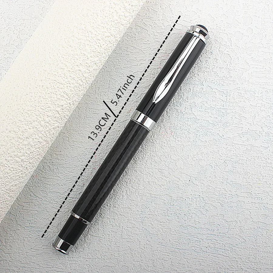 Luxury fiber Metal Ballpoint Pens School Business Office Signature Roller Pen Writing Student Stationery Supplies
