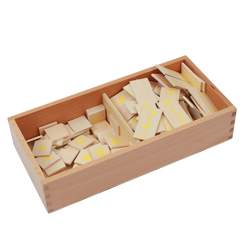 Multiplication Equations Box Montessori Math Toys Tables of Arithmetic Learning Tools Mathematics Educational Game for Children