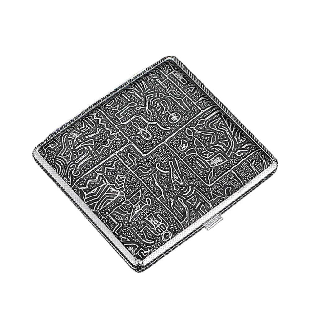 

Cigarette Lady Storage Cover Holder 20 Sticks Gift for Men's Leather Cigarette Box Cigar Case Metal Leather Smoking Accessories