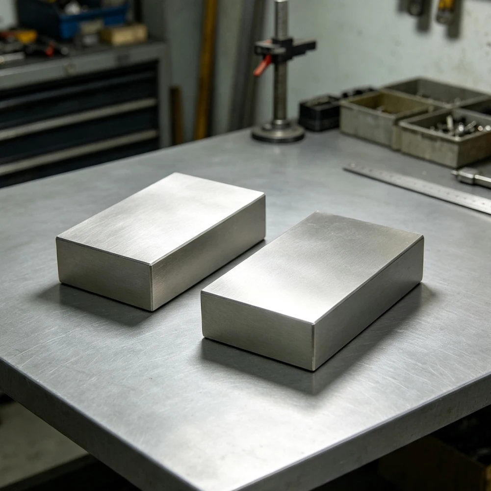 25mm 50mm 75mm Solid Gauge Blocks Hardened Steel No Hole Matched Pair for CNC Machining and Dimensional Verification Tasks