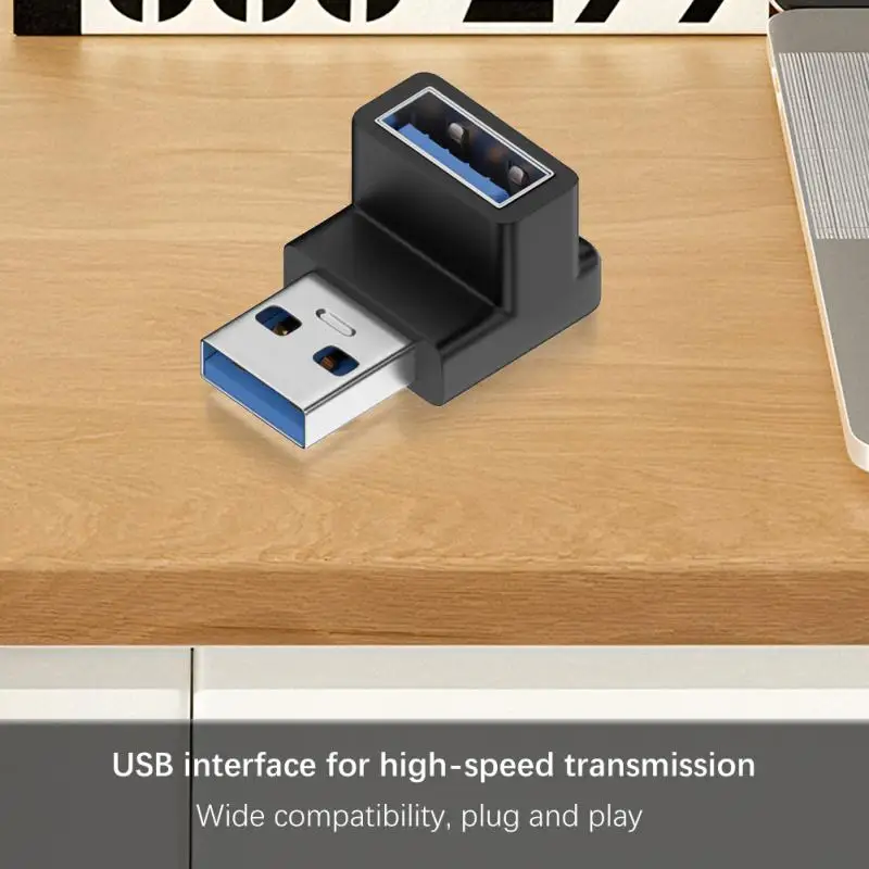 USB adapter A revolution A female U-shaped elbow forward and reverse direction notebook computer USB3.0 male-to-female adapter