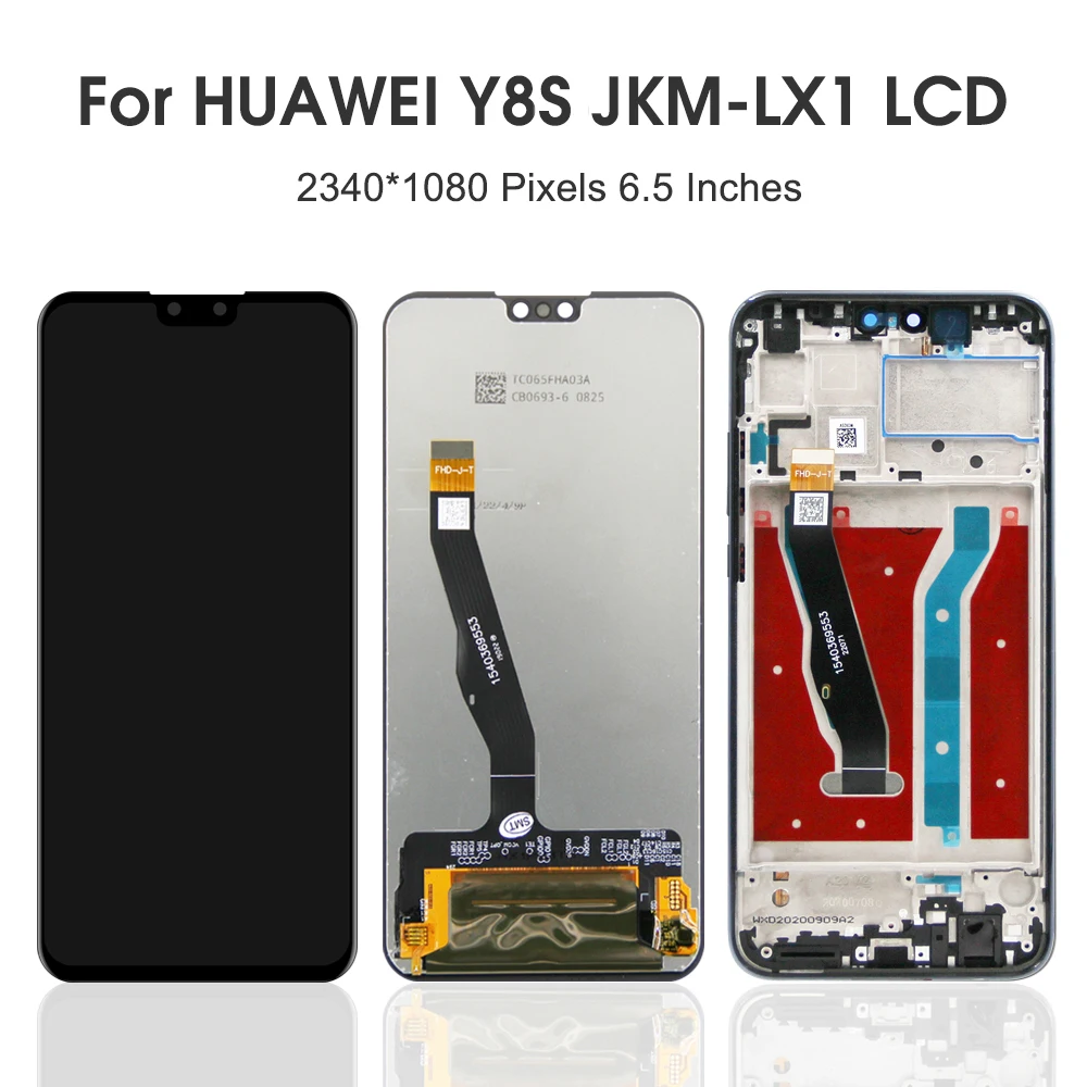 6.5\'\'For HUAWEI Y8S For Y8s JKM-LX1 JKM-LX2 JKM-LX3 LCD Display Touch Screen Digitizer Assembly Replacement