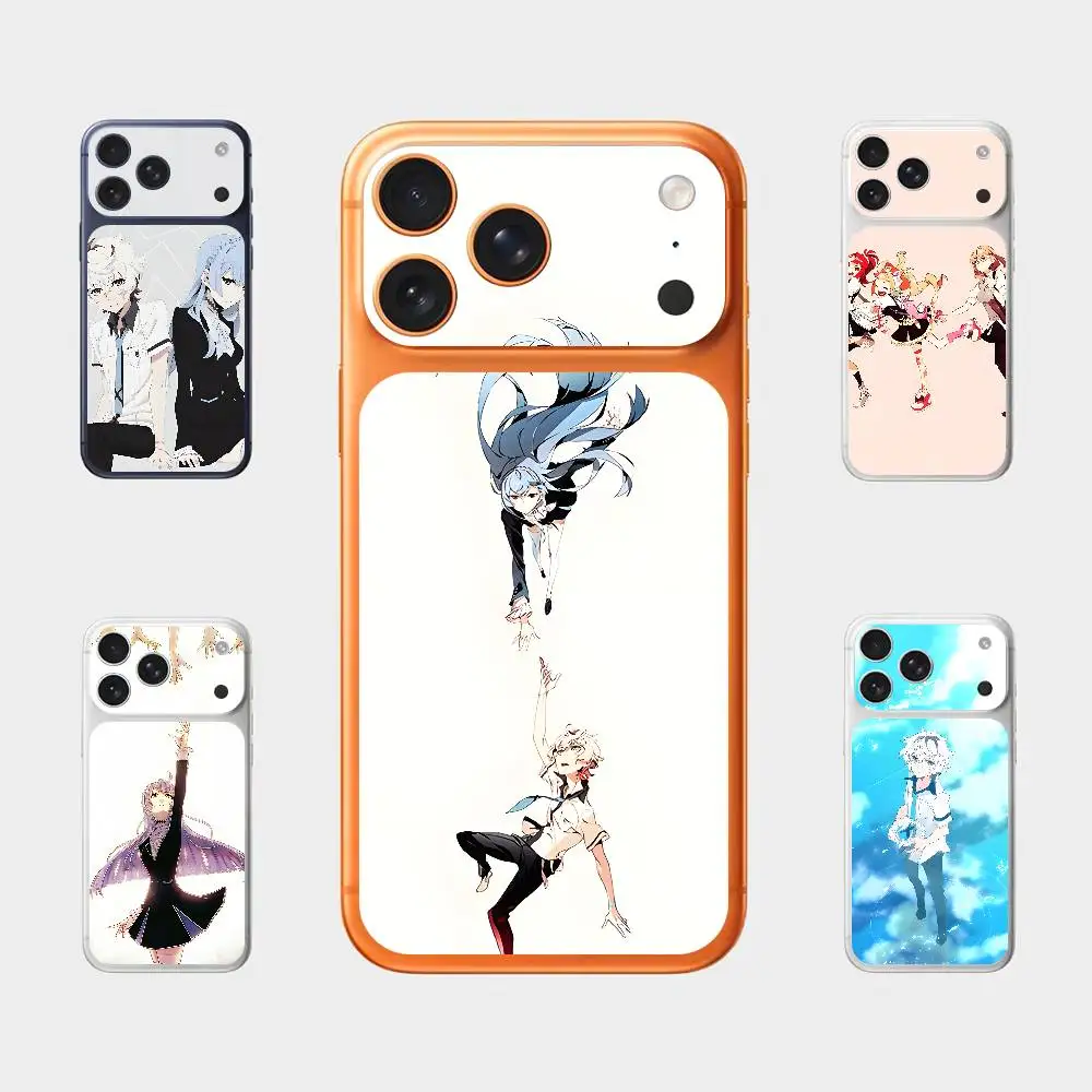 

Anime K-Kattie N-Noriko Plain Decal Skin For IPhone17 Pro ProMax Back Film Cover Wrap Anti-scratch Durable Sticker