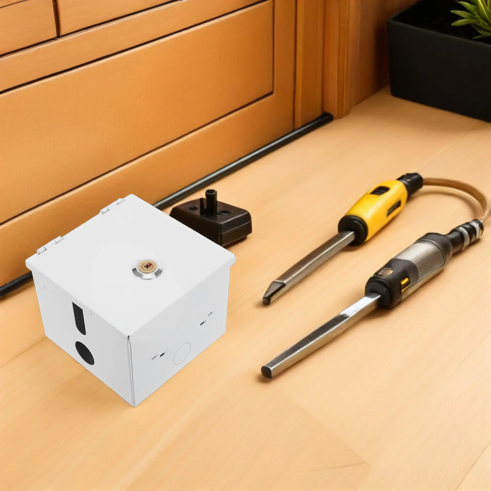 Durable Outdoor Anti Theft Electrical Box IP65 Waterproof Dustproof Metal Cabinet for Safe Power Supply Protection