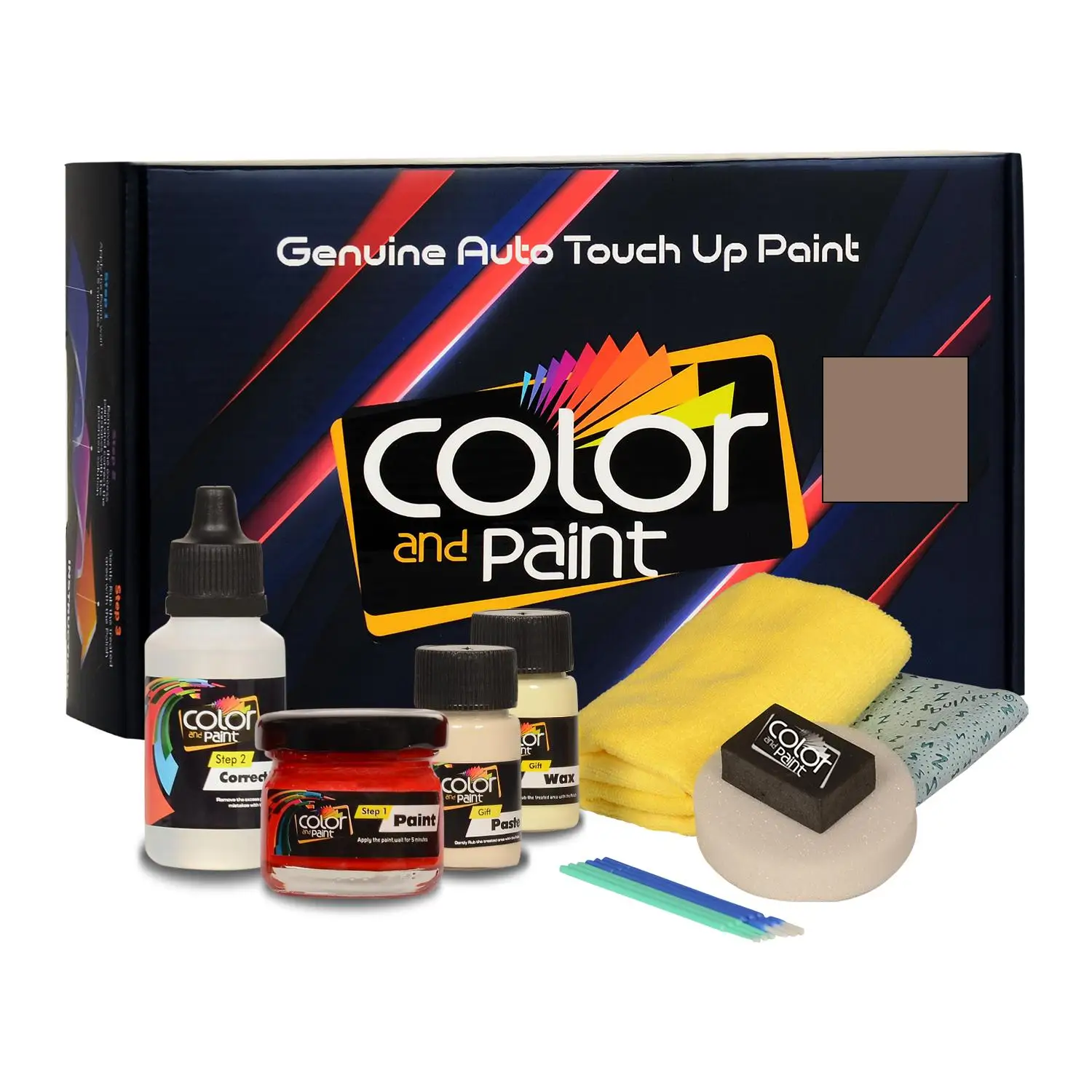 Color and Paint compatible with Soueast Automotive Touch Up Paint - COFFEE BROWN MET - CEY10019 - Basic Care