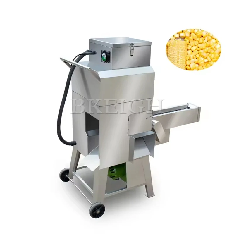 Industrial Sweet Corn Cob Separator Stainless Steel Commercial Fresh Corn Thresher