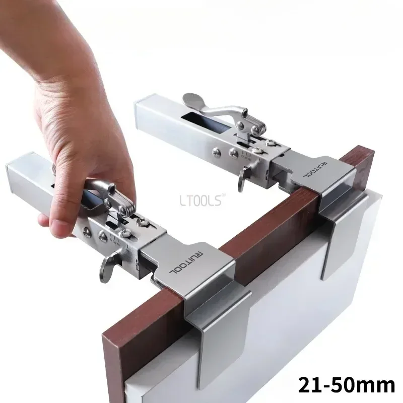 Adjustable Telescopic Stainless Steel Drawer Clamp Press Type Quick Fixing Clips Clamping Drawer Install Auxiliary Fixing Clamp