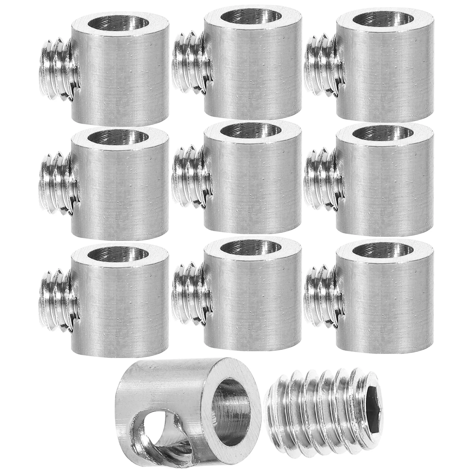 

10 Pcs Lock Locker Wire Rope Clip Extension Cord Stainless Steel Cable Fasteners