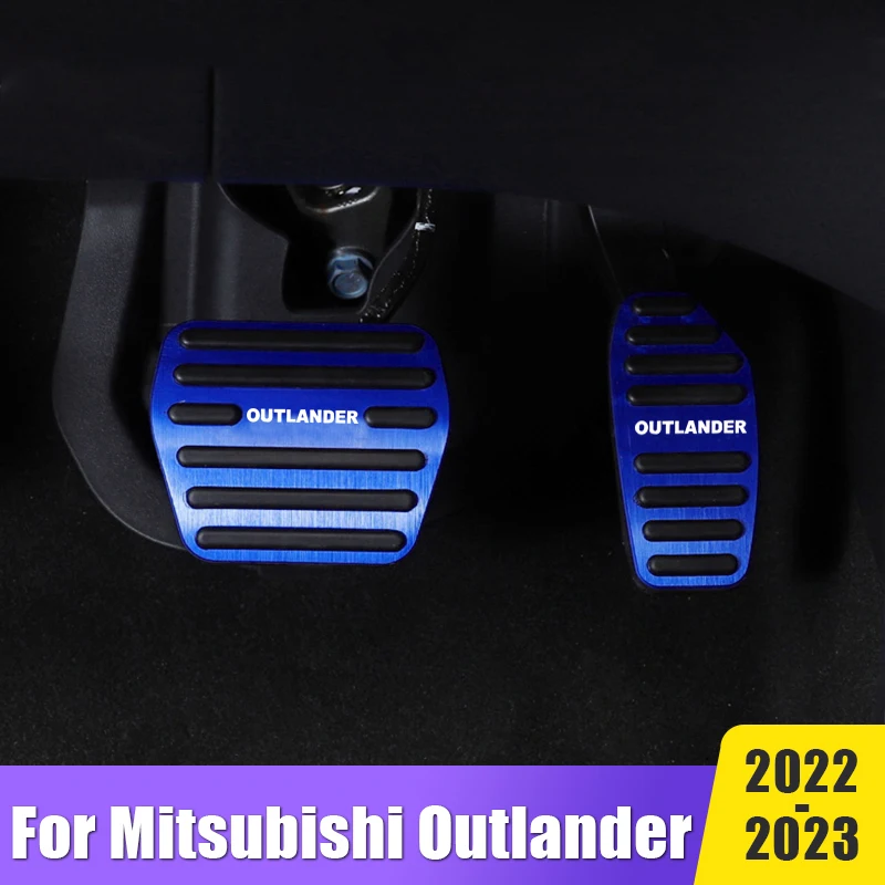 

Car Pedals For Mitsubishi Outlander 4 GM GN PHEV 2022 2023 2024 Aluminum Alloy Foot Brake Gas Accelerator Cover Non-Slip Pads