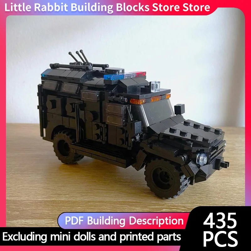 City Car Model MOC Building Bricks Armored Multi-Purpose Vehicle Modular Technology Children Holiday Gifts Assemble Toys Suit
