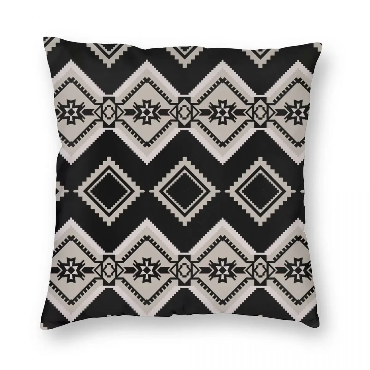 Shein Tribal Ornament Ethnic Oriental Rug Pillowcase Soft Fabric Cushion Cover Gift Throw Pillow Case Cover Home 45*45cm