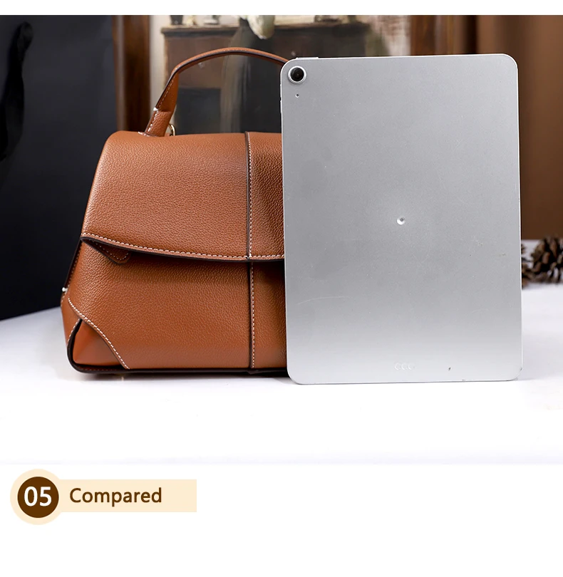 2026 Neue Retro Einfache Handtasche Vielseitig und Elegant Einfarbige Schulter-Umhängetasche Handtasche für Pendler – Detail 19