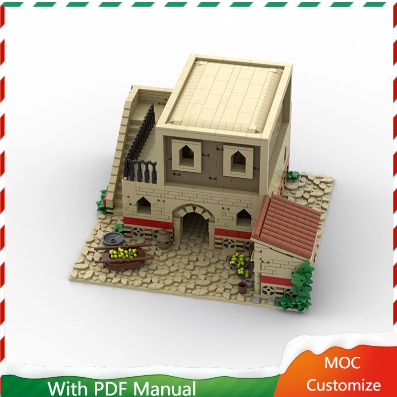 

2068 шт., средневековая империя, эпоха, дом, сцена, архитектура, строительный блок, настроить, сделай сам, образовательная сборка, детские игрушки, подарок на день рождения