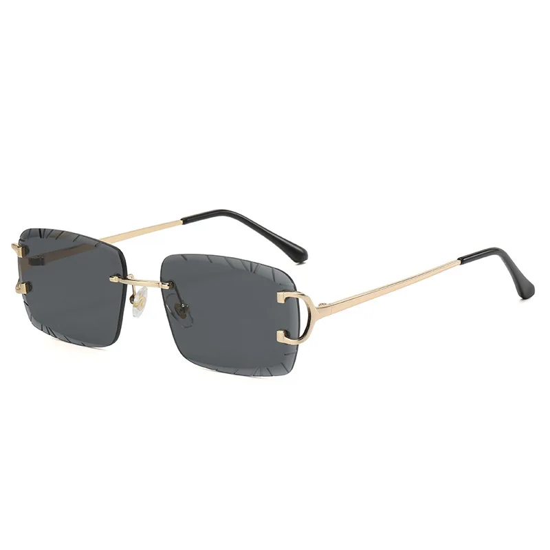 Modische quadratische Sonnenbrille Retro Damen und Herren Retro UV400 Reise kleine quadratische Sonnenbrille – Detail 7