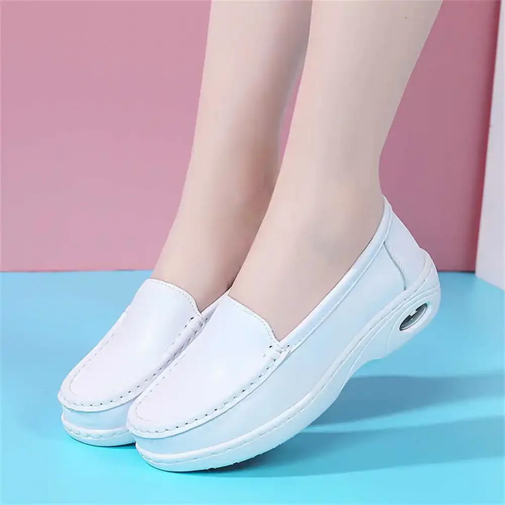 Flatform 35-40 Man's Silver Color Shoes Vulcanize High-level Sneakers Snekaers Sport College Outings Luxe School Teniss