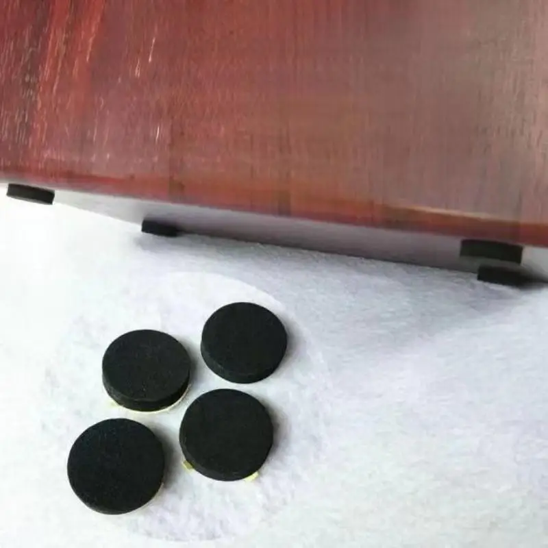 4/8Pcs Self-Adhesive EVA Speaker Shock Absorbing Foot Mat Anti-Slip Noise Reduction Pads Desktop Foam Sponges Mats 10mm