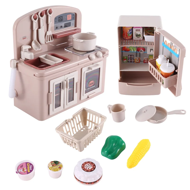 AINY-YH189-1S シミュレーションストーブ冷蔵庫セット 子供用小型家電 キッチン 男の子女の子セット