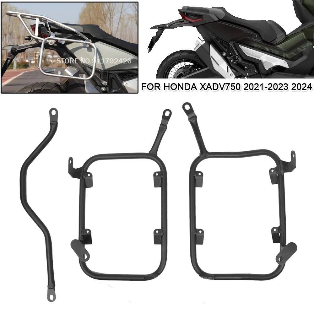 Motorcycle Pannier Rack Frame For Honda X-ADV750 2024 XADV750 2021 2022 2023 Toolbox Saddlebag Luggage Mount Holder Side Bracket